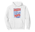 Striped Soccer Moms Club Surviving Hoodie - Novelty Apparel for Adults - T-Shirt, Sweatshirt, Hoodie