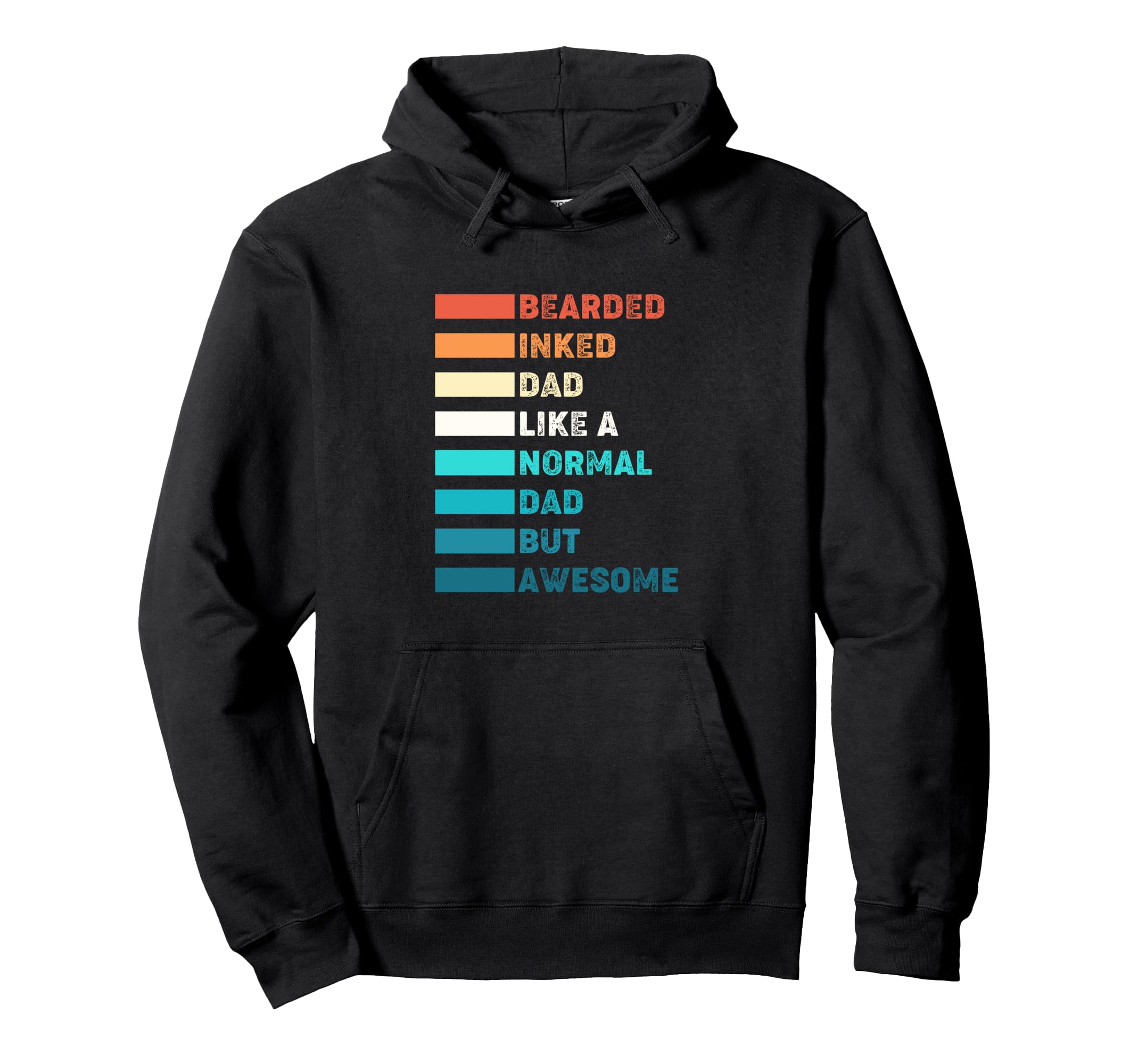Single Dad Bearded Inked Dad Like Hoodie - Aesthetic Graphic Men Women - T-Shirt, Sweatshirt, Hoodie