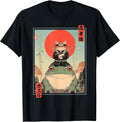 Japanese Ninja Cat and Frog Retro Anime Style Graphic - Adult & Kids T-Shirts, Sweatshirts & Hoodies apparel design preview 1