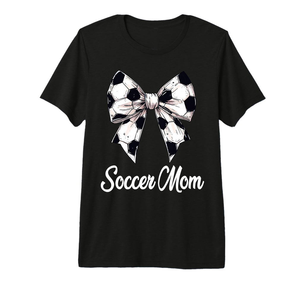 Soccer Mom Coquette Bow Soccer T-Shirt - Aesthetic Graphic Men Women - T-Shirt, Sweatshirt, Hoodie