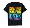 Swing Swear Drink Repeat Funny Golf T-Shirt - Streetwear Style for Adults - T-Shirt, Sweatshirt, Hoodie