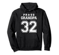 Number 32 Custom Proud Soccer Futbol Hoodie - Minimalist Print Unisex - T-Shirt, Sweatshirt, Hoodie