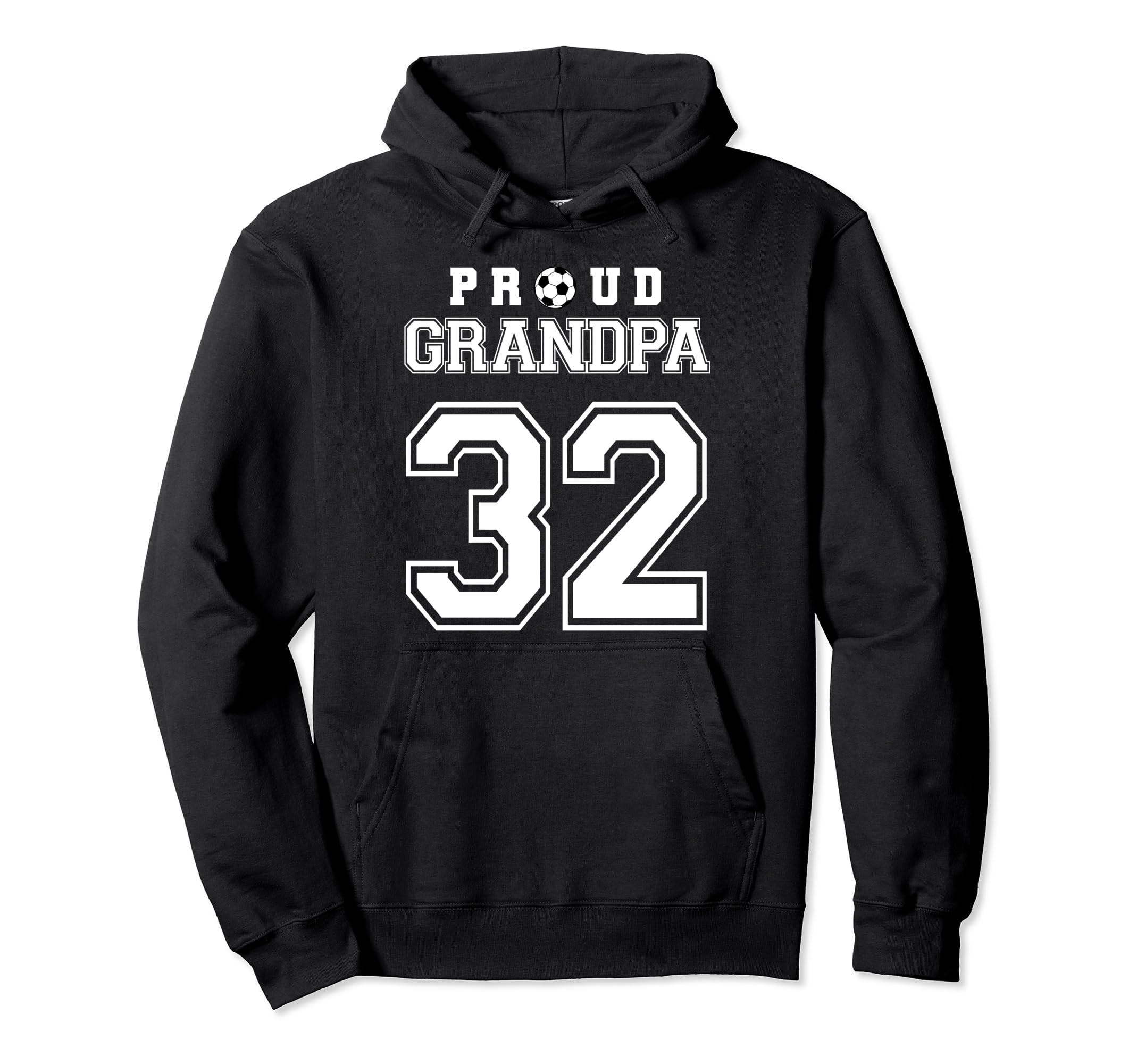 Number 32 Custom Proud Soccer Futbol Hoodie - Minimalist Print Unisex - T-Shirt, Sweatshirt, Hoodie