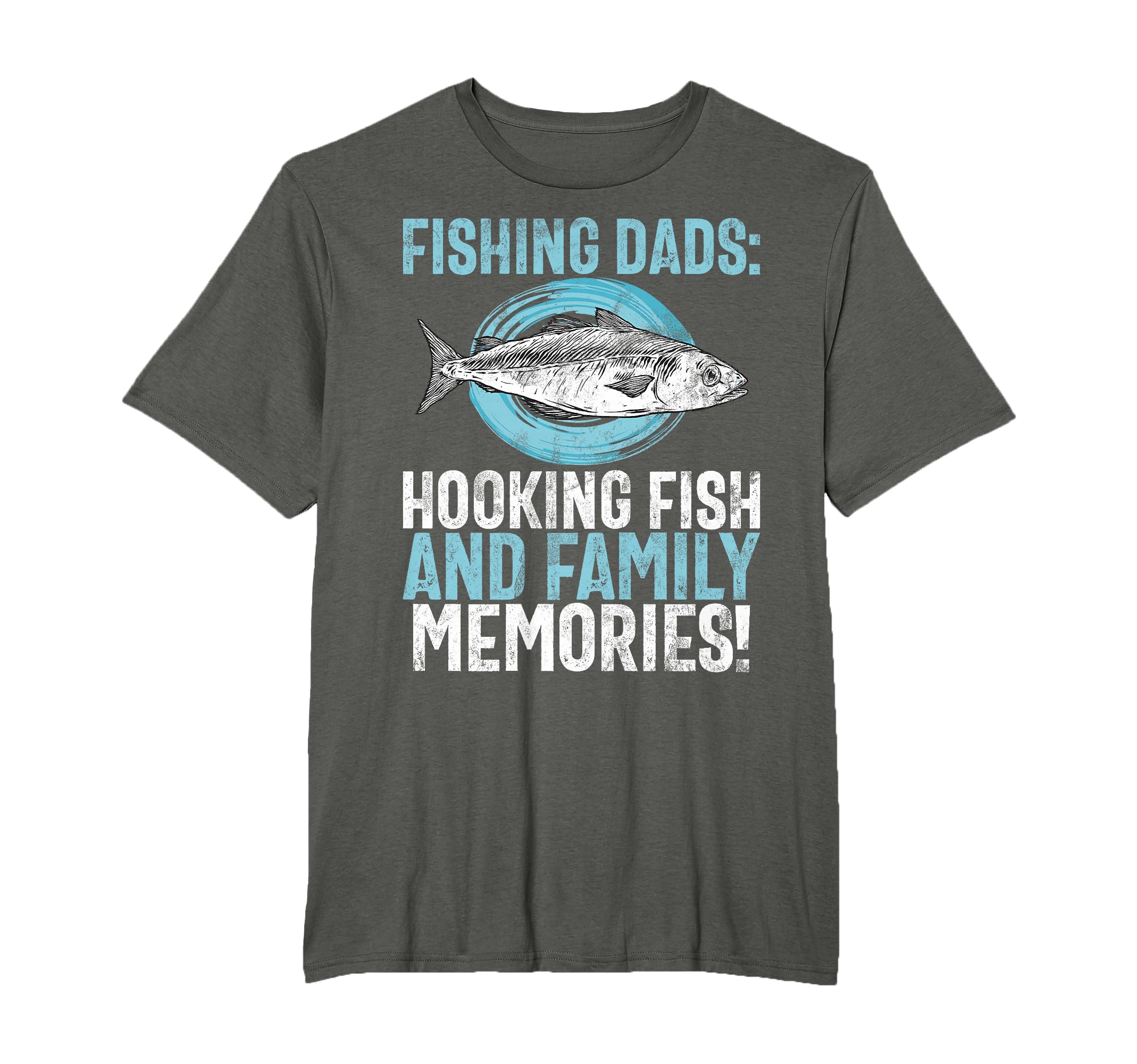 Fishing Dads Hooking Fish And Family T-Shirt - Custom Art Print for Adults - T-Shirt, Sweatshirt, Hoodie