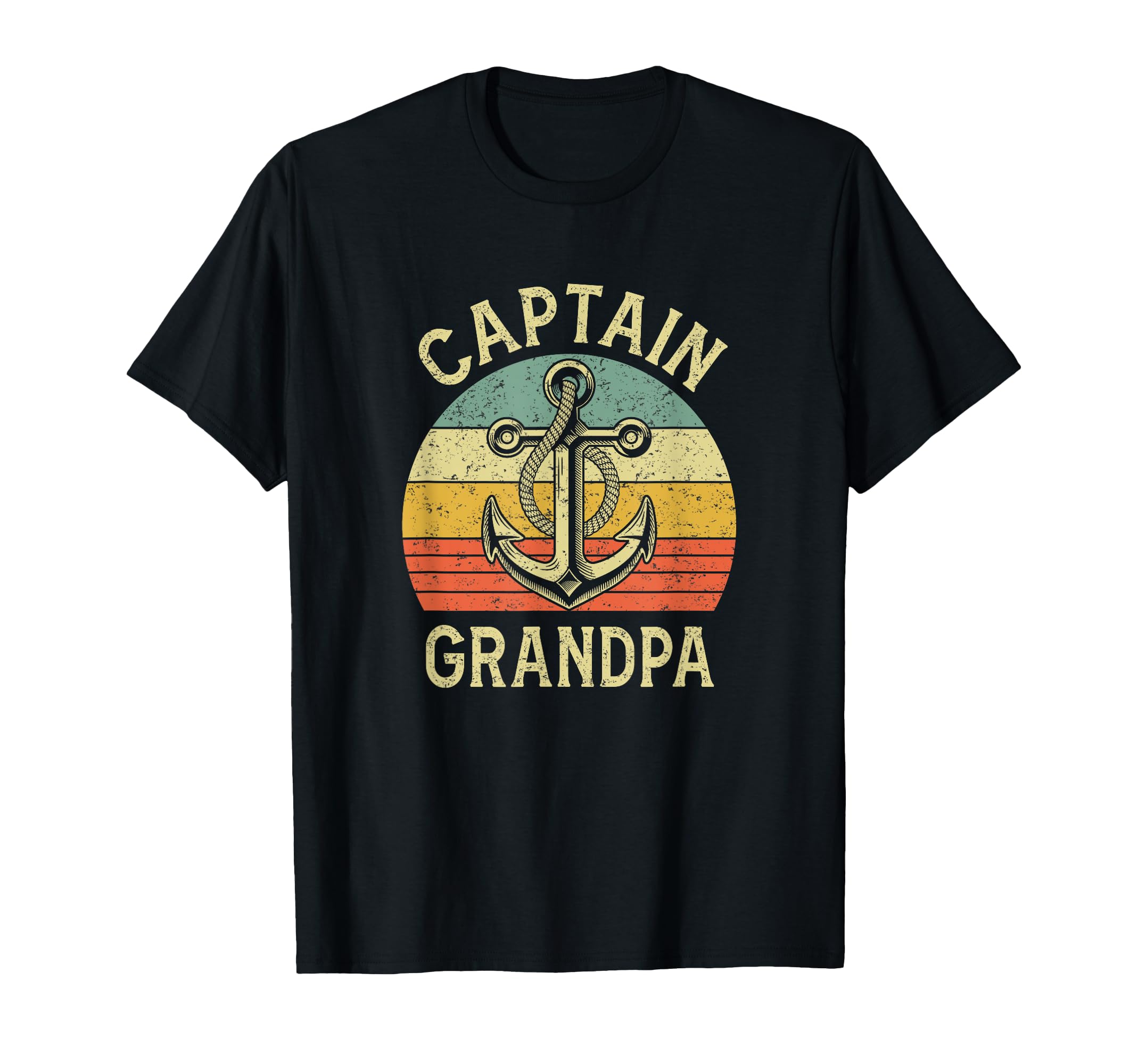 Captain Grandpa Boat Pontoon Fishing T-Shirt - Trendy Graphic Unisex - T-Shirt, Sweatshirt, Hoodie