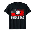 American Flag Single Dad Baseball T-Shirt - Streetwear Style for Adults - T-Shirt, Sweatshirt, Hoodie