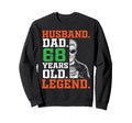 Happy Husband Dad 68 Years Old Sweatshirt - Minimalist Print for Adults - T-Shirt, Sweatshirt, Hoodie