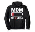 Mom 3 Funny Exhausted Mother Hoodie - Minimalist Print Men Women - T-Shirt, Sweatshirt, Hoodie