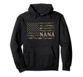 Camo Nana Camourflage Usa Flag Hoodie - Aesthetic Graphic Men Women - T-Shirt, Sweatshirt, Hoodie