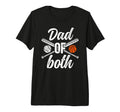 Mens Dad Both Baseball Basketball Dad T-Shirt - Unique Graphic Unisex - T-Shirt, Sweatshirt, Hoodie