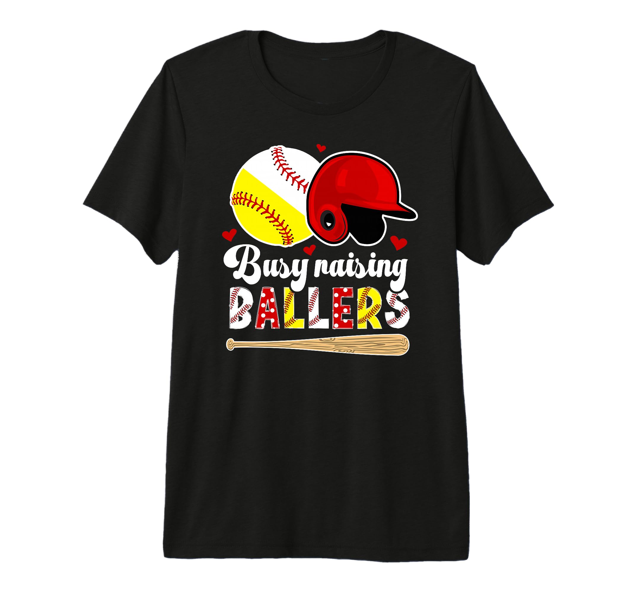 Busy Raising Ballers Baseball T-Shirt - Minimalist Print for Adults - T-Shirt, Sweatshirt, Hoodie