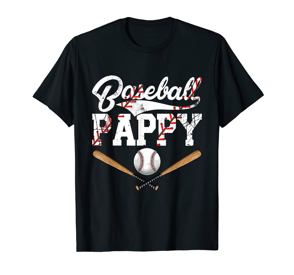 Mens Distressed Baseball Pappy Family T-Shirt - Custom Art Print Men Women - T-Shirt, Sweatshirt, Hoodie