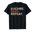 Euchre Beer Repeat Funny T-Shirt - Casual Everyday Wear for Adults - T-Shirt, Sweatshirt, Hoodie