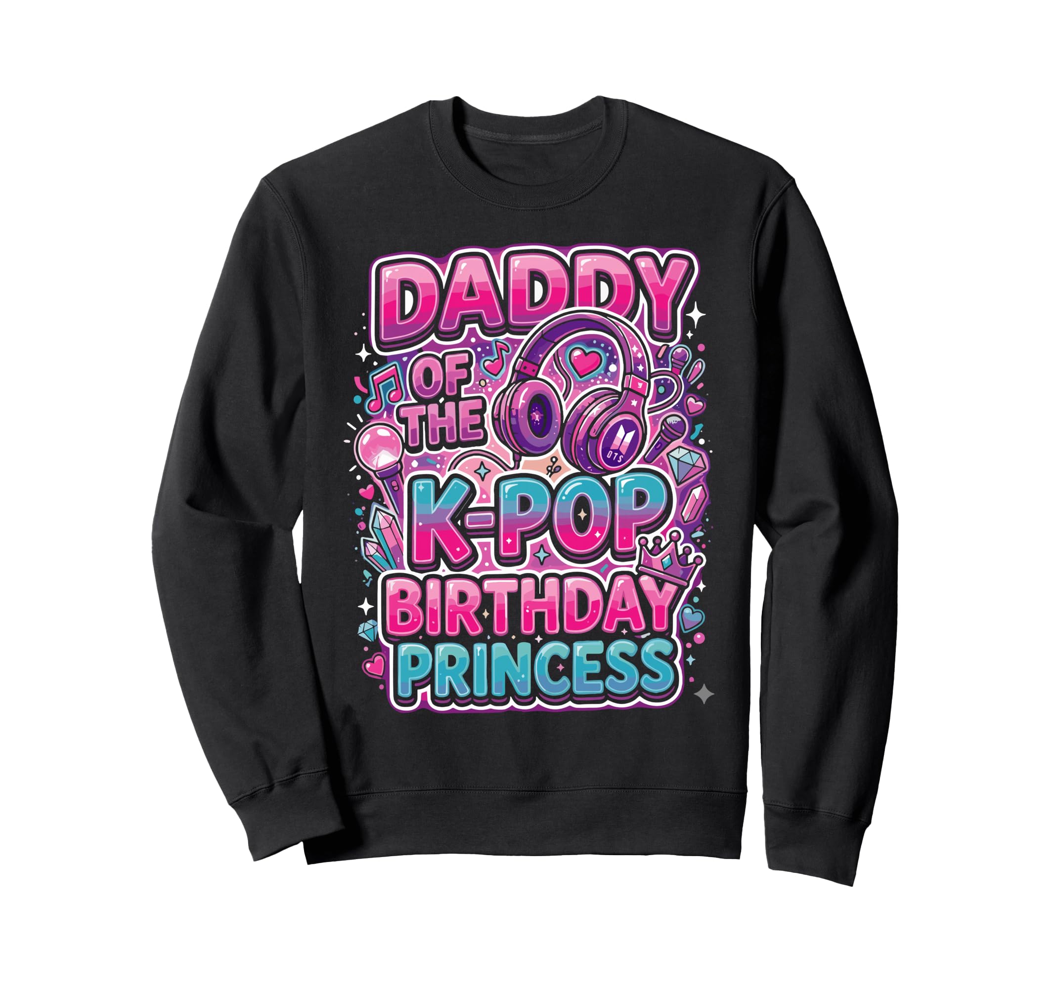 K Pop Daddy Birthday Kpop Outfit Sweatshirt - Minimalist Print for Adults - T-Shirt, Sweatshirt, Hoodie