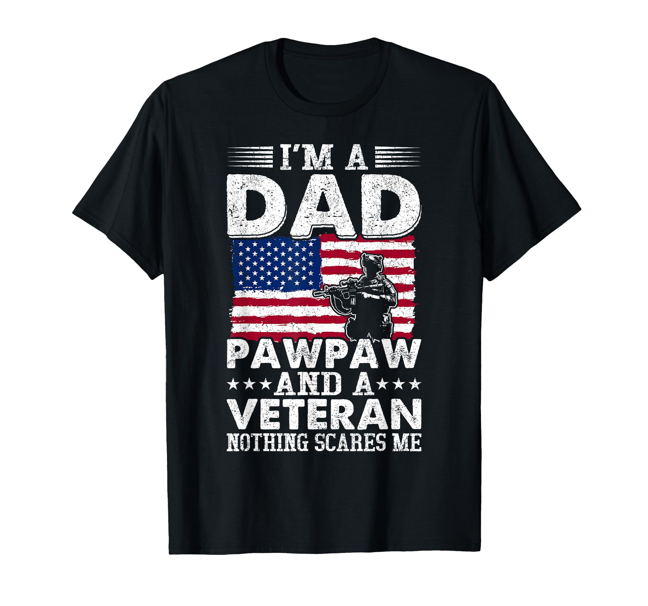 Patriotic Dad Veteran Fathers Day T-Shirt - Trendy Graphic Unisex - T-Shirt, Sweatshirt, Hoodie