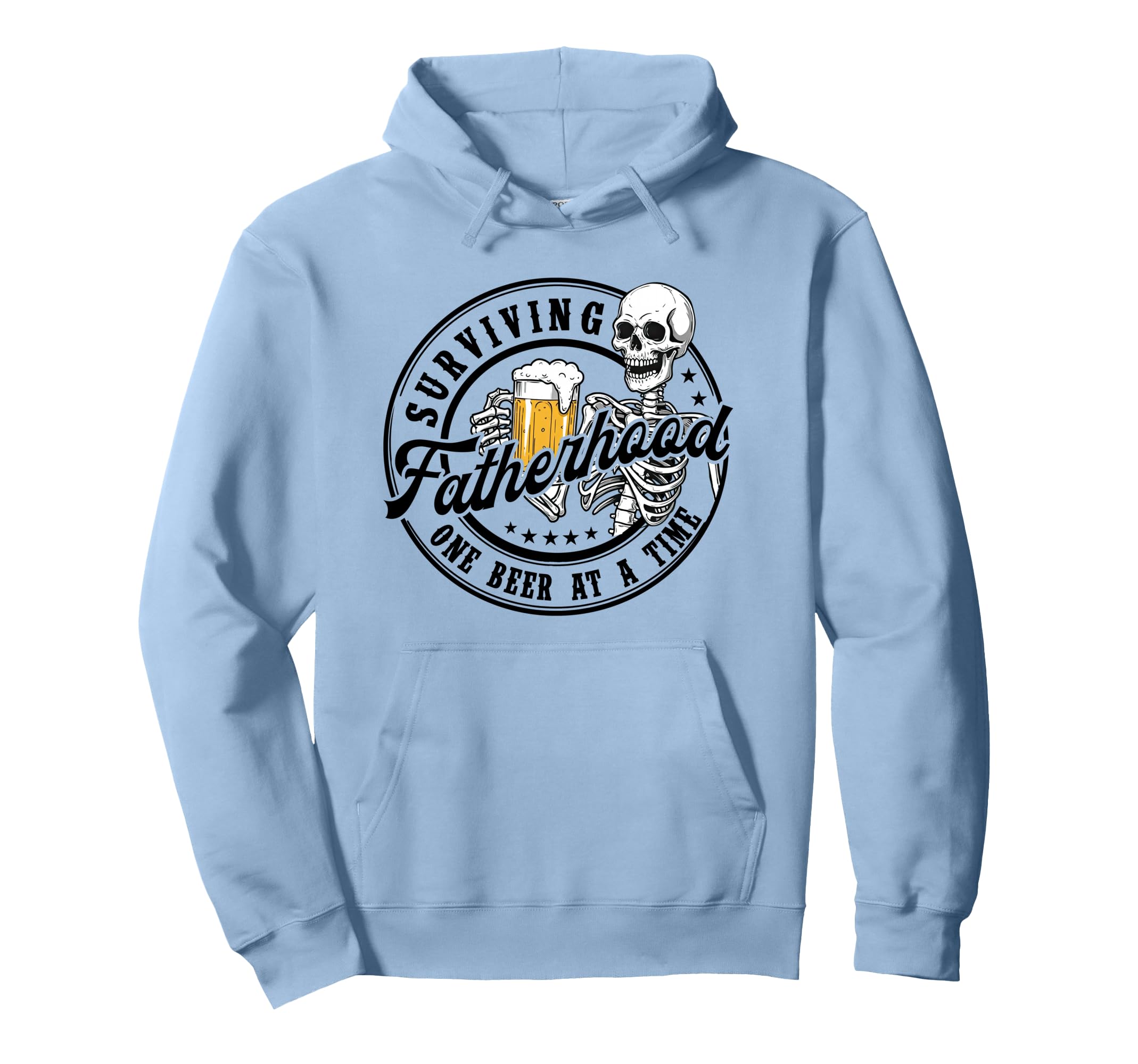Surviving Fatherhood One Beer Time Hoodie - Fun Novelty Design Unisex - T-Shirt, Sweatshirt, Hoodie
