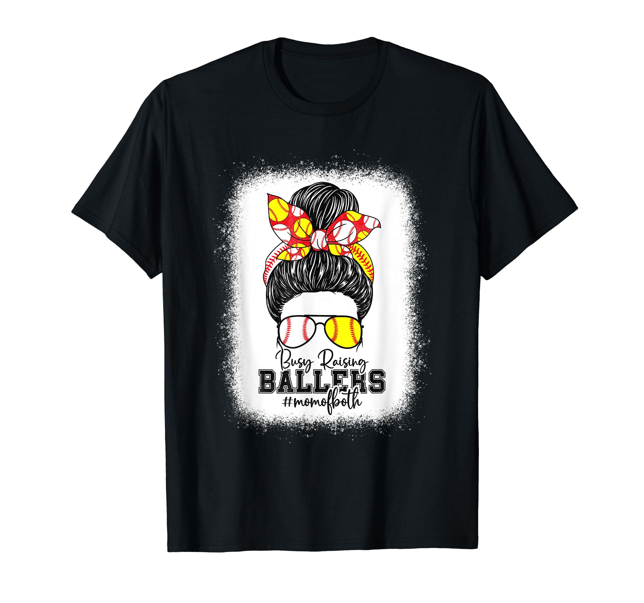 Busy Raising Ballers Softball Funny T-Shirt - Streetwear Style for Adults - T-Shirt, Sweatshirt, Hoodie