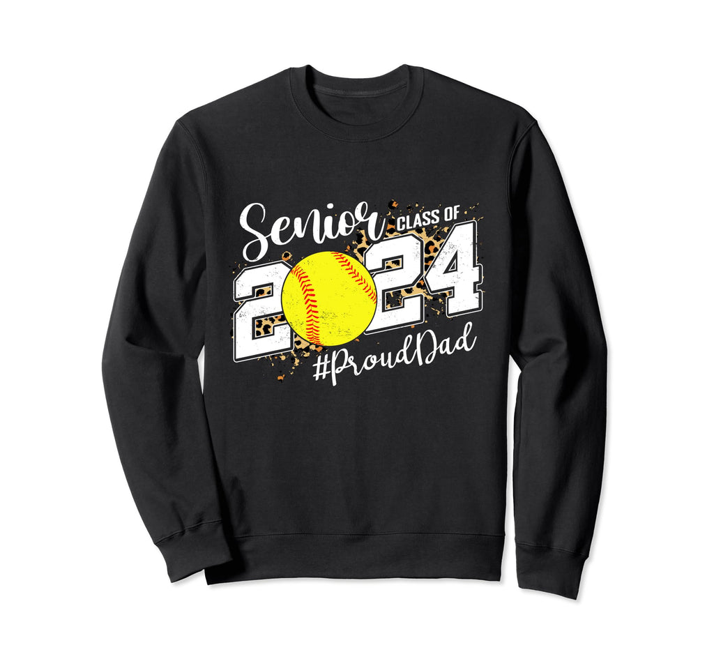 Proud Dad 2024 Senior Graduate Class Sweatshirt - Custom Art Print Unisex - T-Shirt, Sweatshirt, Hoodie