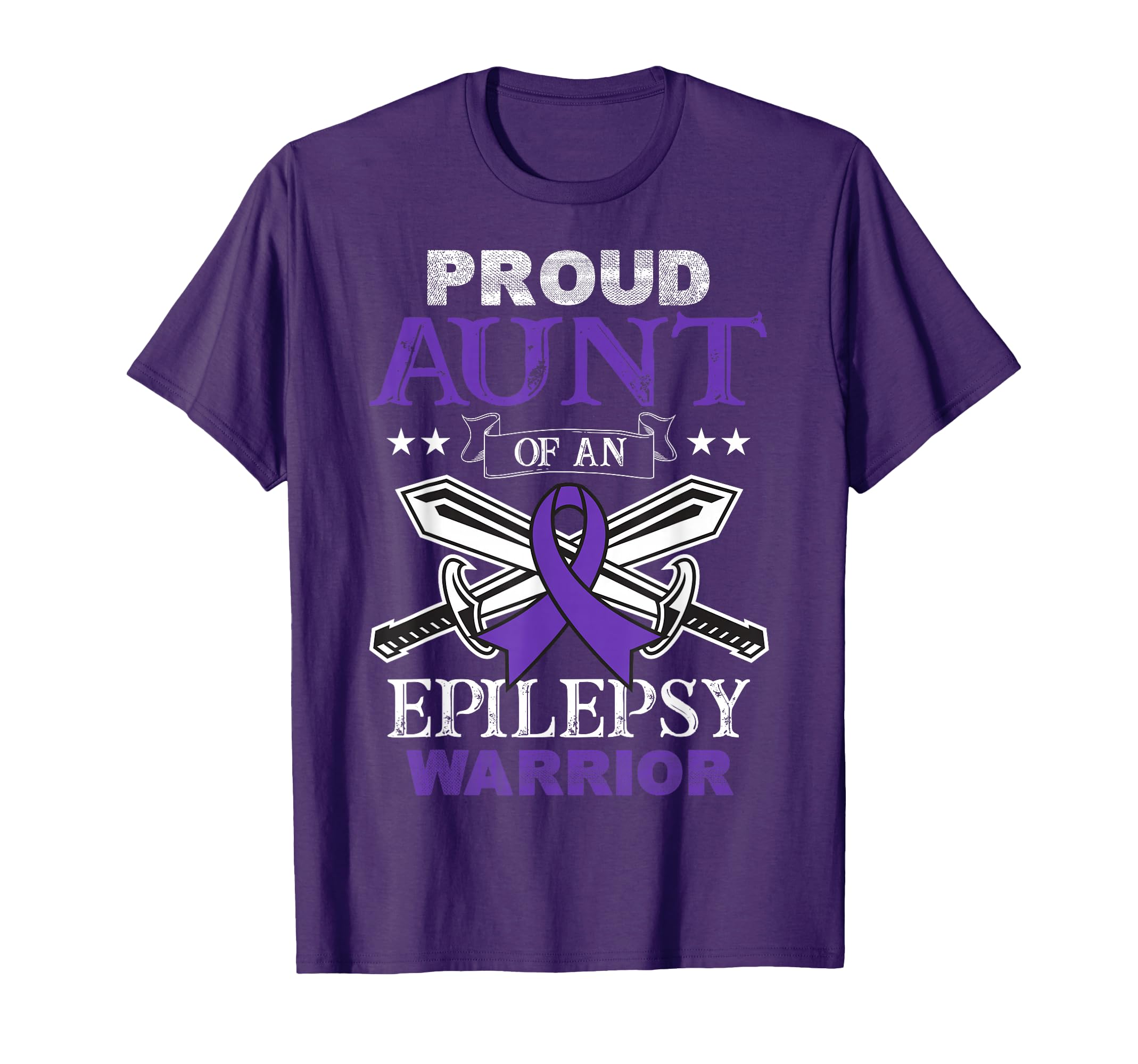 Proud Aunt Epilepsy Warrior Family T-Shirt - Unique Graphic Men Women - T-Shirt, Sweatshirt, Hoodie