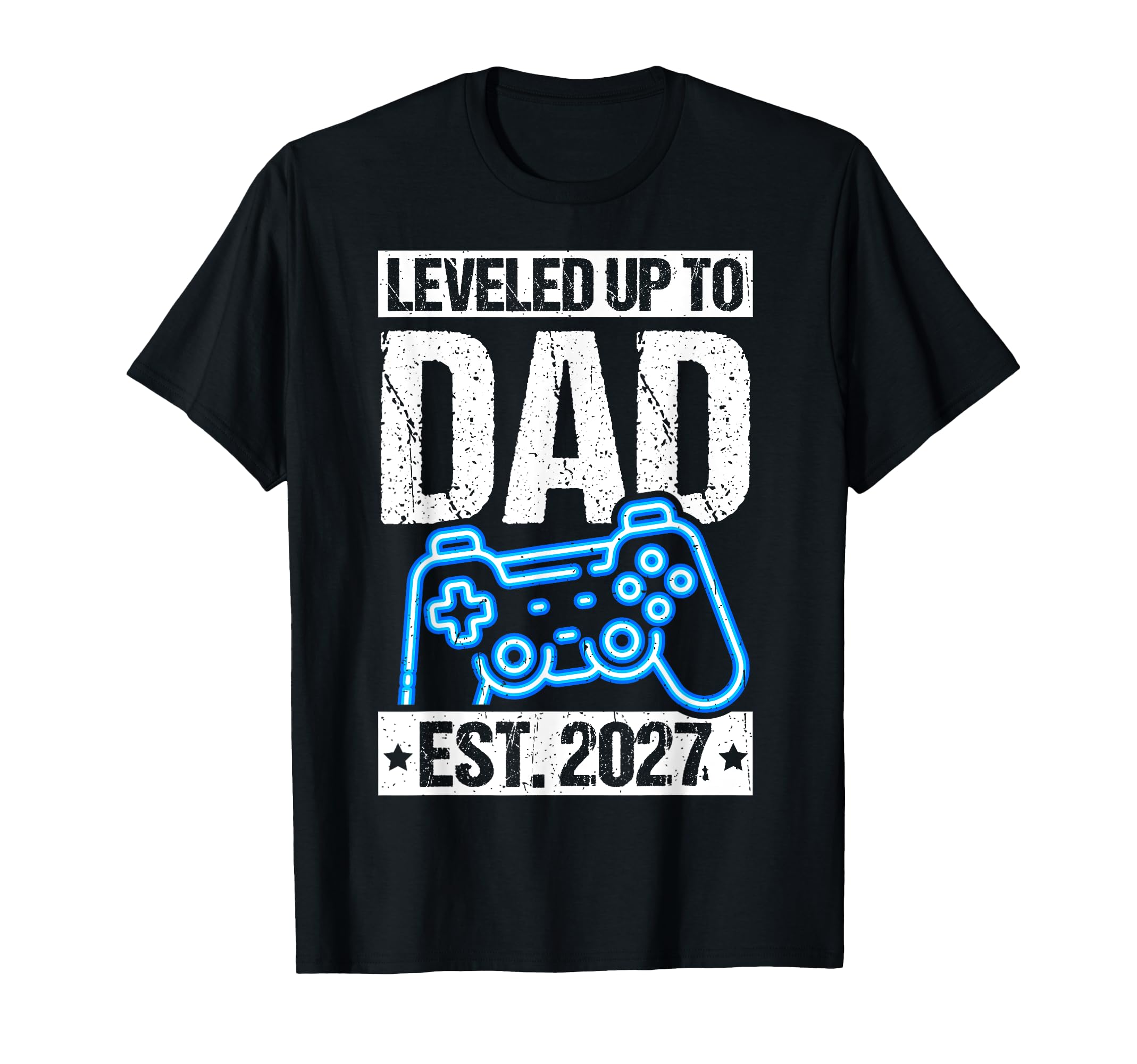 Leveled Up To Dad Est 2027 Gamer T-Shirt - Custom Art Print for Adults - T-Shirt, Sweatshirt, Hoodie