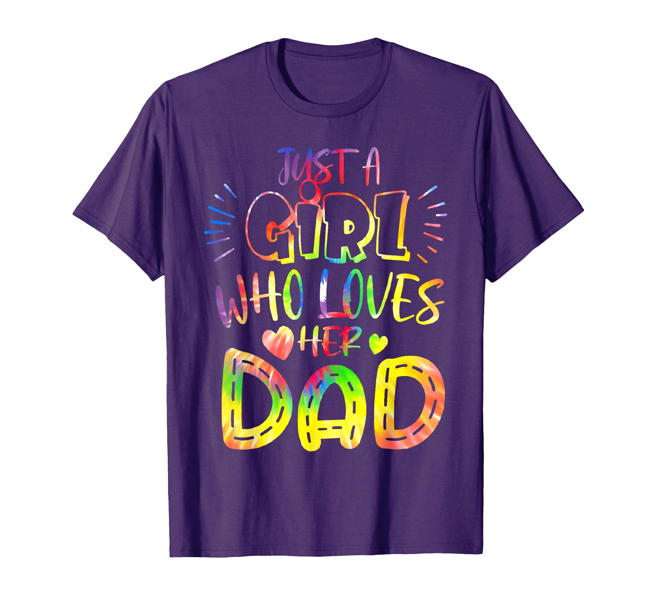 Just Who Loves Her Dad Family T-Shirt - Minimalist Print Men Women - T-Shirt, Sweatshirt, Hoodie