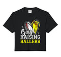 Busy Raising Ballers Heart Softball T-Shirt - Graphic Print Men Women - T-Shirt, Sweatshirt, Hoodie