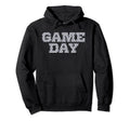 Game Day Soccer Pattern Blue Sports Hoodie - Minimalist Print Men Women - T-Shirt, Sweatshirt, Hoodie