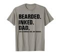 Bearded Inked Dad Like Normal Dad But T-Shirt - Aesthetic Graphic Unisex - T-Shirt, Sweatshirt, Hoodie