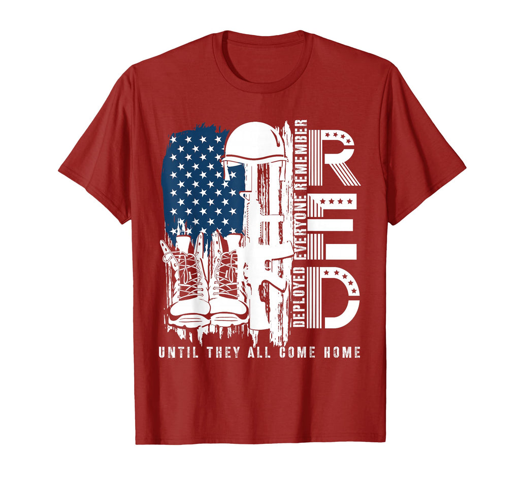 Red Friday Military We Wear Red Support Our T-Shirt - Graphic Print Unisex - T-Shirt, Sweatshirt, Hoodie