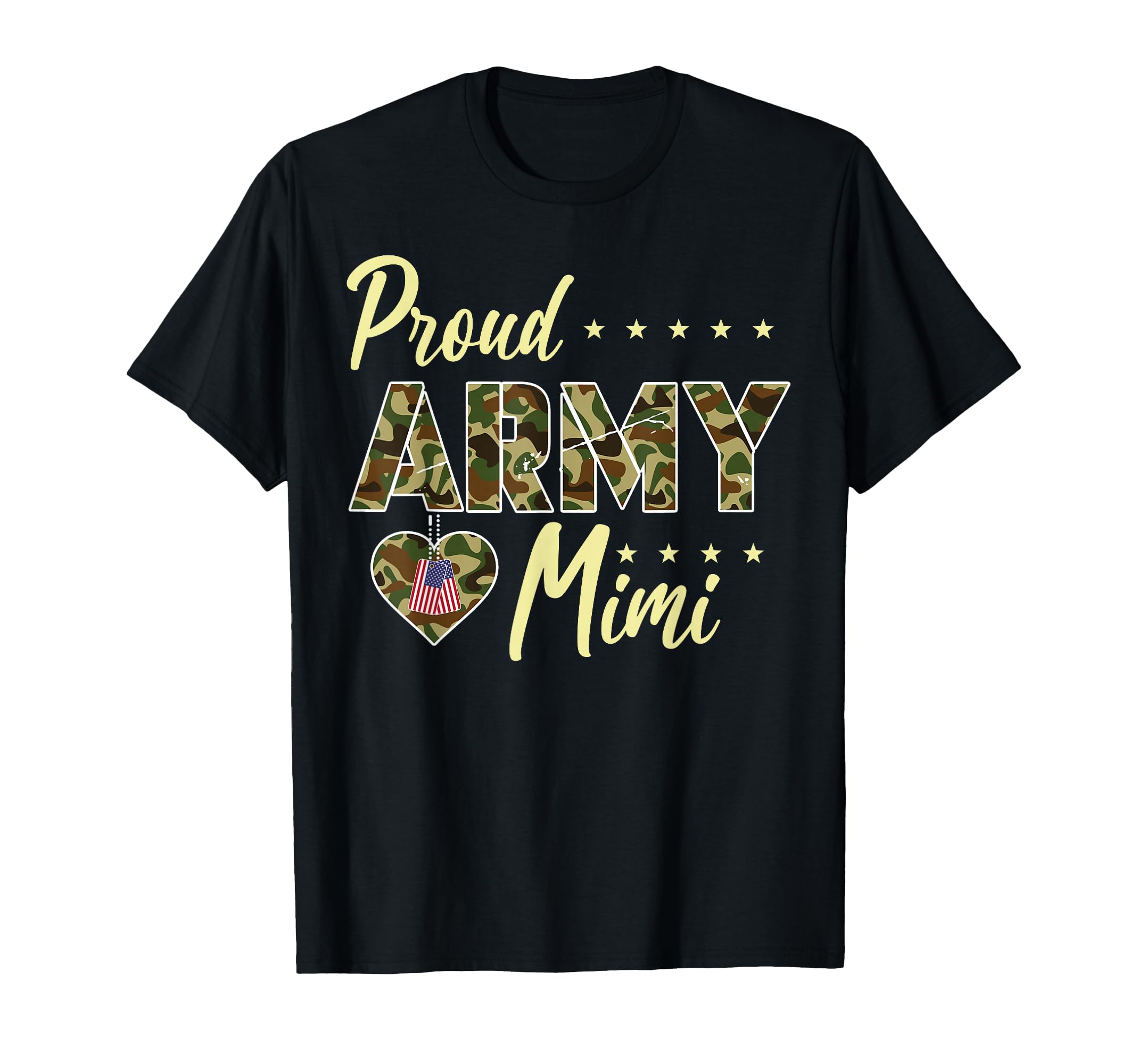 Proud Army Mimi Camouflage Soldier T-Shirt - Streetwear Style Unisex - T-Shirt, Sweatshirt, Hoodie