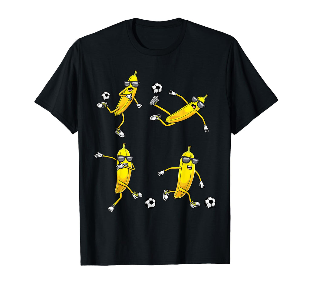 Banana Playing Soccer Fruit Soccer T-Shirt - Fun Novelty Design for Adults - T-Shirt, Sweatshirt, Hoodie