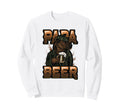 Papa Beer Teddy Bear Drinking Beer Sweatshirt - Minimalist Print Men Women - T-Shirt, Sweatshirt, Hoodie