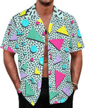 80s 90s Hawaiian for Men Vintage Button Down Short - Adult & Kids T-Shirts, Sweatshirts & Hoodies apparel design preview 1