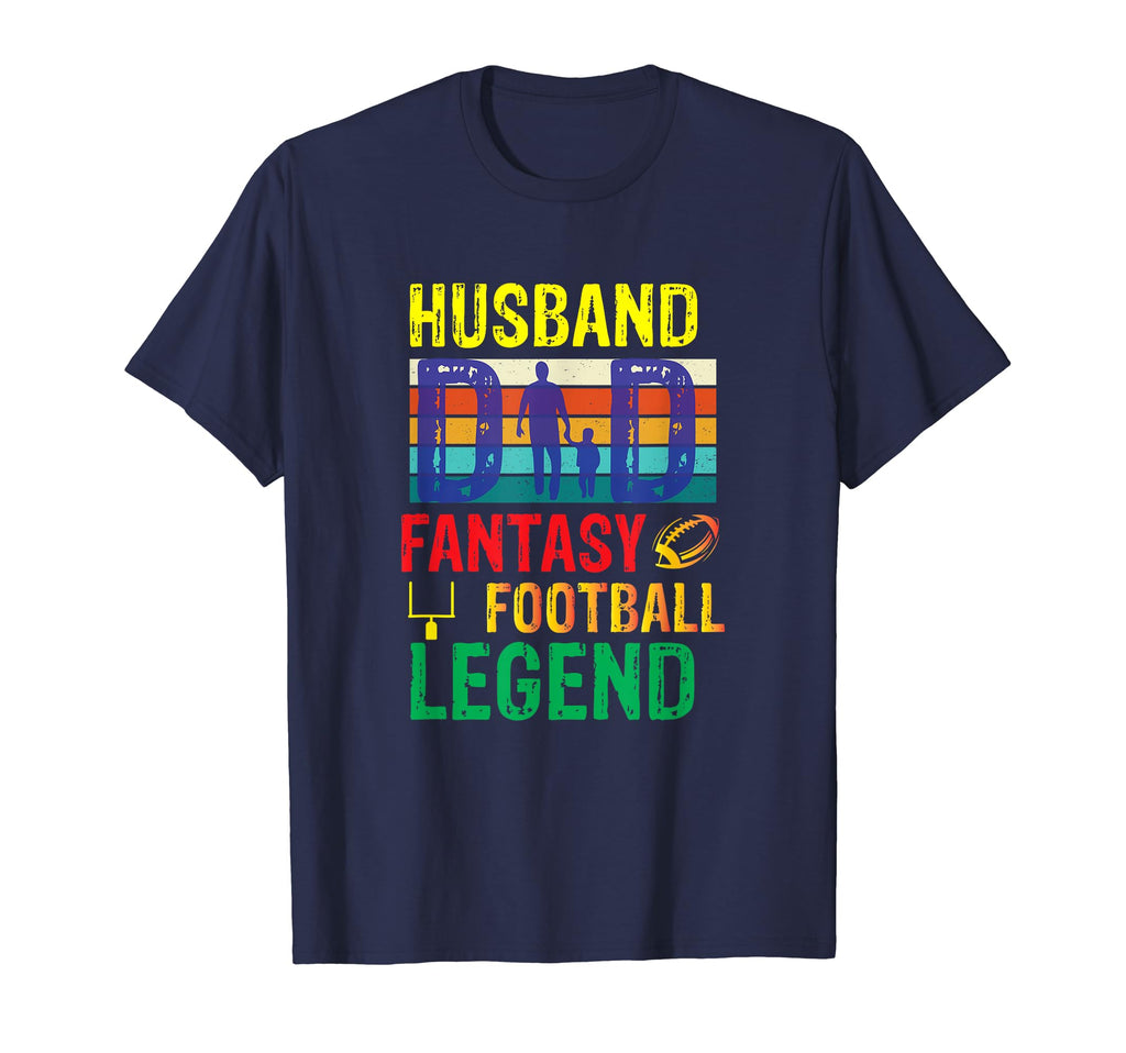 Mens Husband Dad Fantasy Football T-Shirt - Casual Everyday Wear Men Women - T-Shirt, Sweatshirt, Hoodie