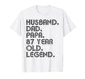 Husband Dad Papa 87 Year Old Legend Dad T-Shirt - Unique Graphic Men Women - T-Shirt, Sweatshirt, Hoodie