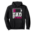 Dad 2 Funny Low Battery Daddy Gift Hoodie - Fun Novelty Design Unisex - T-Shirt, Sweatshirt, Hoodie