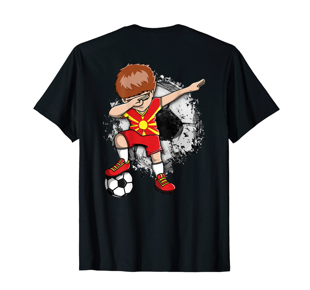 Dabbing Soccer Macedonia Jersey T-Shirt - Casual Everyday Wear Men Women - T-Shirt, Sweatshirt, Hoodie