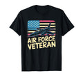 Air Force Veteran Us American Flag Dad T-Shirt - Graphic Print Unisex - T-Shirt, Sweatshirt, Hoodie