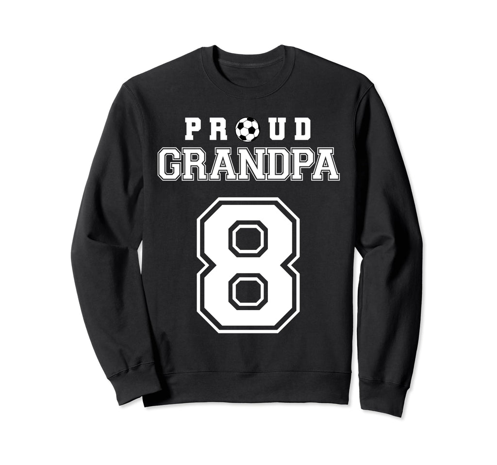 Number 8 Custom Proud Soccer Futbol Sweatshirt - Graphic Print for Adults - T-Shirt, Sweatshirt, Hoodie