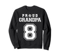 Number 8 Custom Proud Soccer Futbol Sweatshirt - Graphic Print for Adults - T-Shirt, Sweatshirt, Hoodie