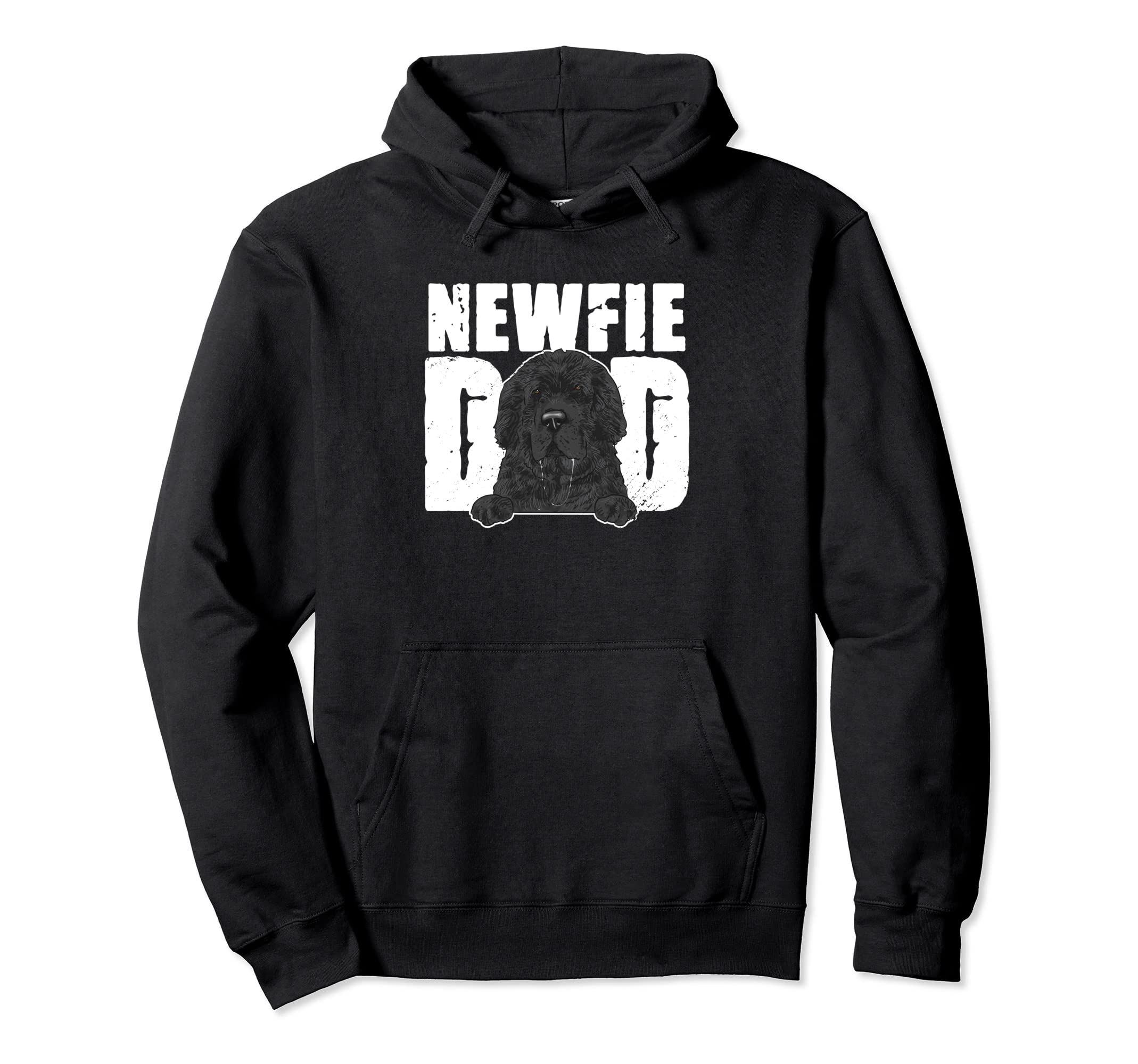 Newfie Dad Newfoundland Dog Dad Hoodie - Custom Art Print Men Women - T-Shirt, Sweatshirt, Hoodie