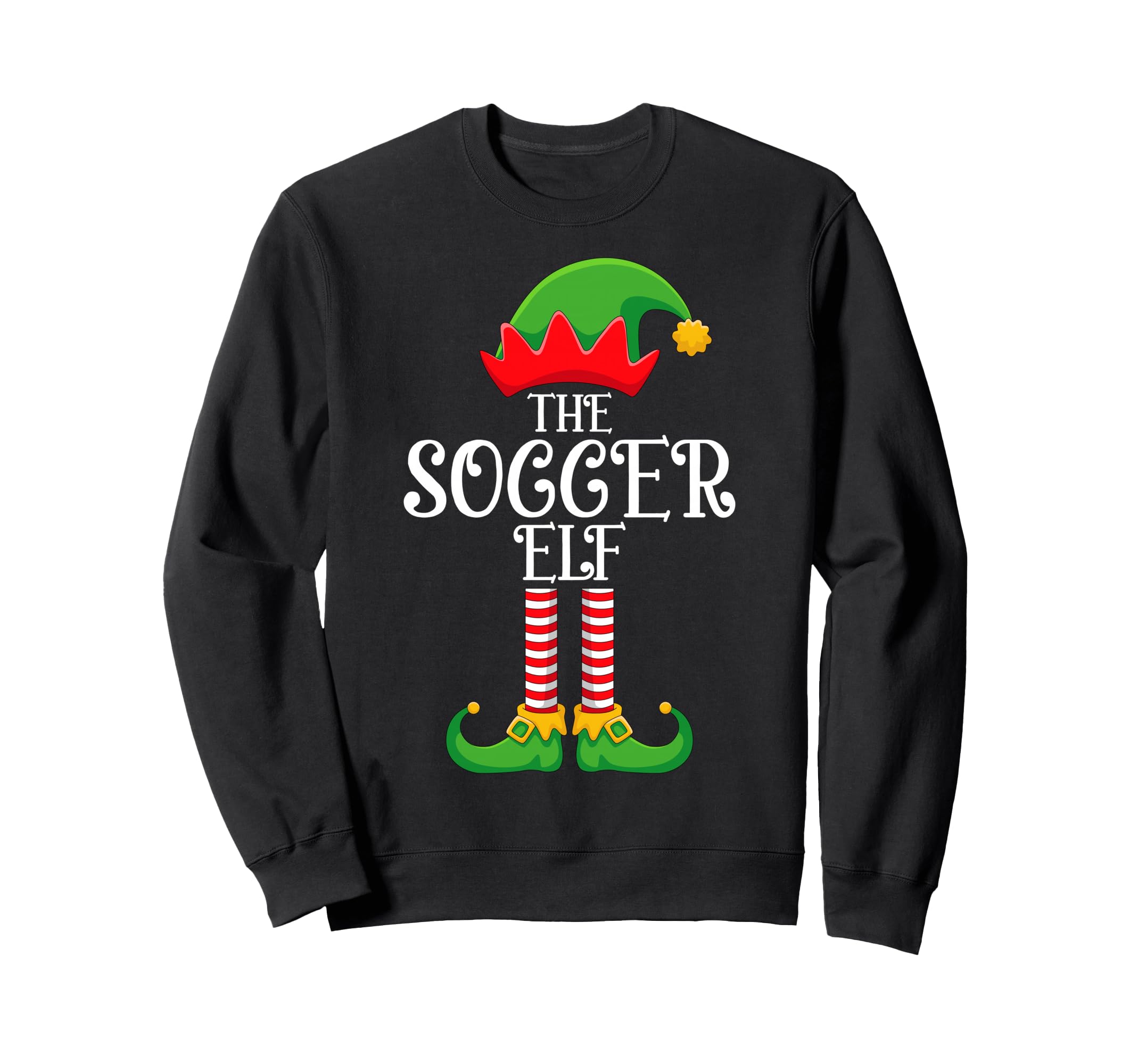 Soccer Elf Family Matching Funny Love Sweatshirt - Unique Graphic Unisex - T-Shirt, Sweatshirt, Hoodie