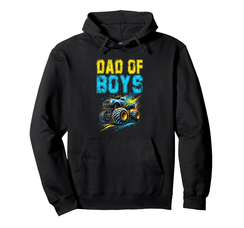 Monster Truck Dad Fathers Day Hoodie - Trendy Graphic for Adults - T-Shirt, Sweatshirt, Hoodie