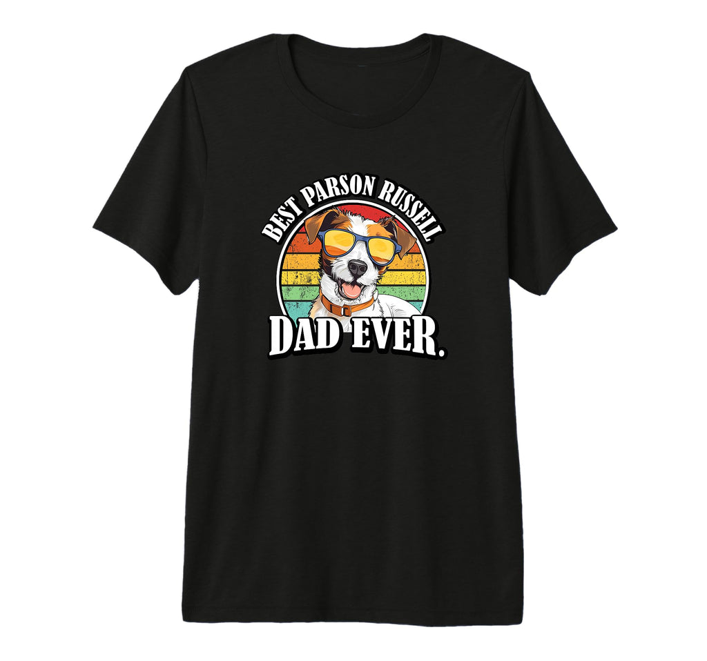 Funny Best Dad Parson Russell Terrier T-Shirt - Novelty Apparel Unisex - T-Shirt, Sweatshirt, Hoodie