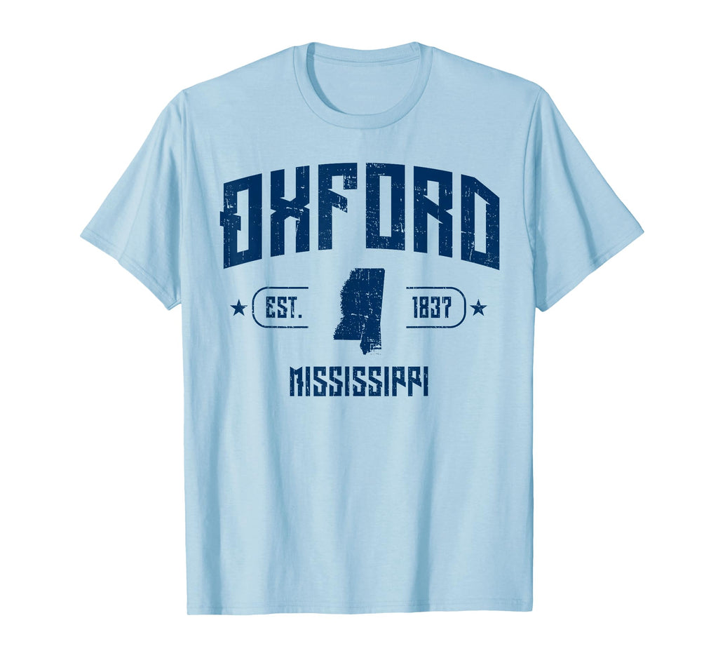 Oxford Mississippi Ms Sport Navy Athletic T-Shirt - Novelty Apparel Unisex - T-Shirt, Sweatshirt, Hoodie