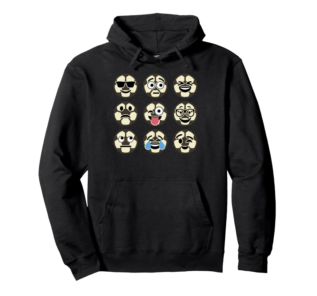 Funny Sports Soccer Emoticon Hoodie - Casual Everyday Wear Unisex - T-Shirt, Sweatshirt, Hoodie