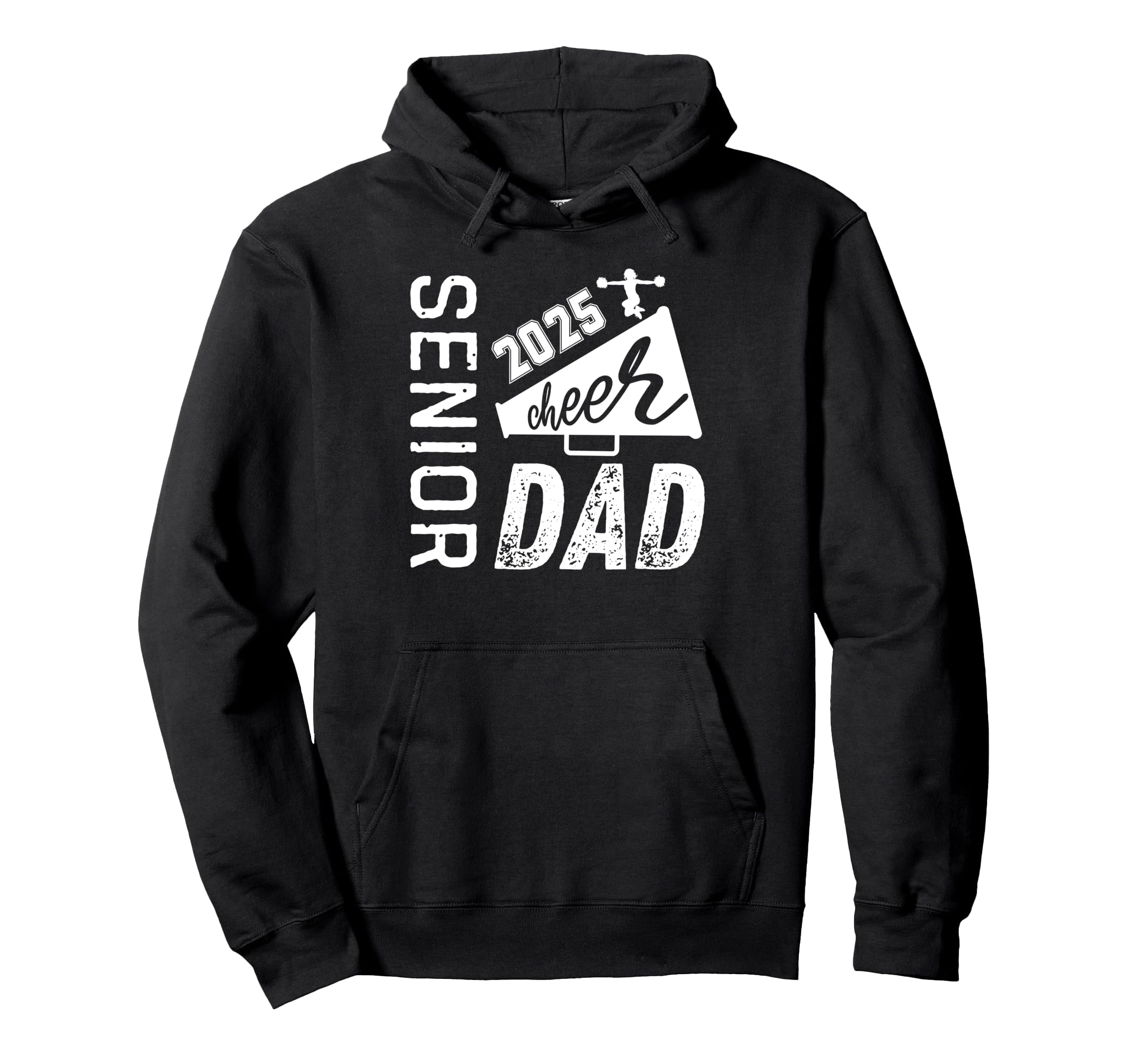 Senior Cheer Dad Class 2025 Proud Hoodie - Minimalist Print for Adults - T-Shirt, Sweatshirt, Hoodie