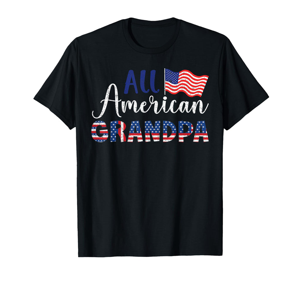 Shirts Patriotic American Grandpa T-Shirt - Fun Novelty Design for Adults - T-Shirt, Sweatshirt, Hoodie