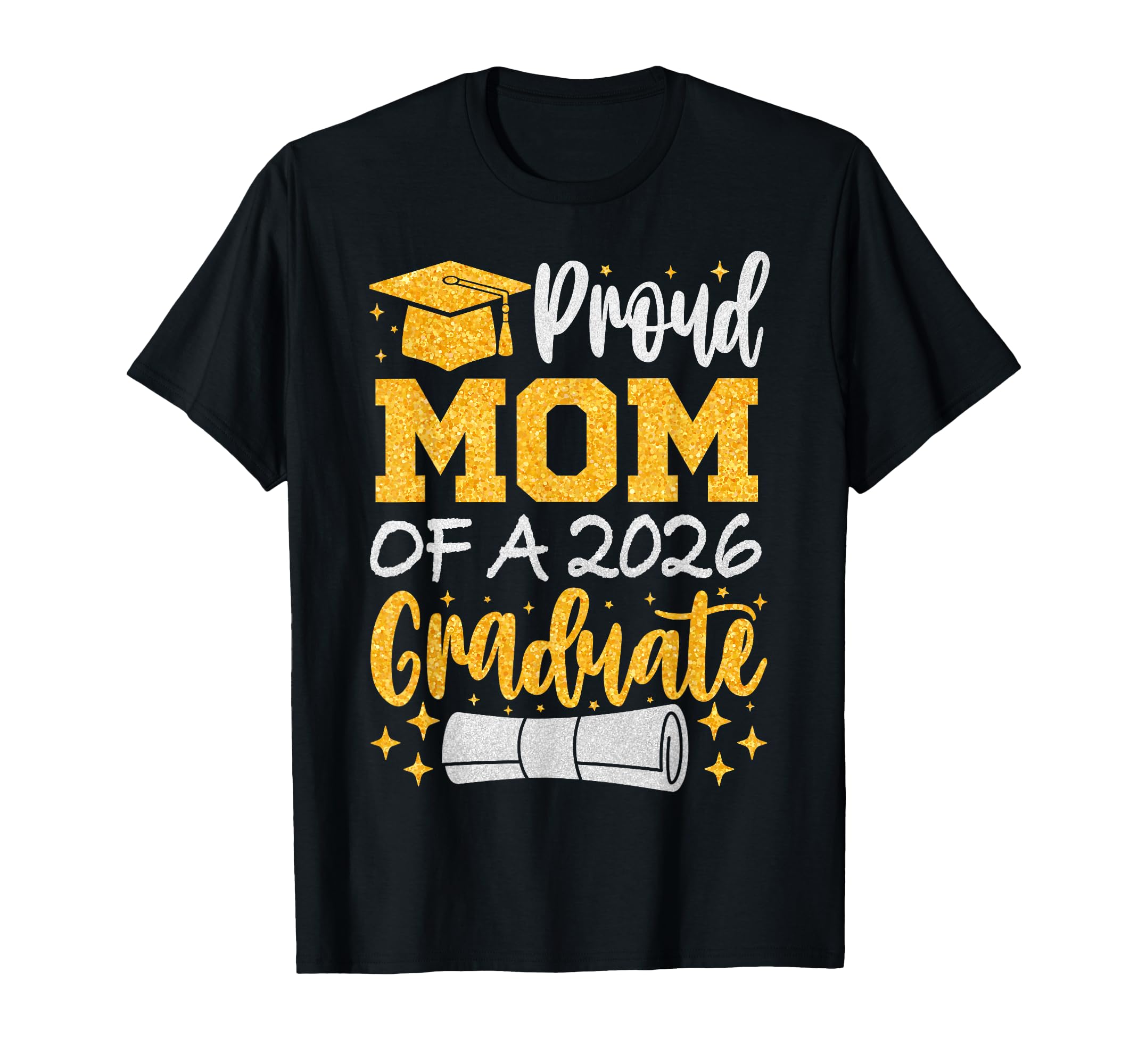 Proud Mom 2026 Graduate Senior Class T-Shirt - Custom Art Print Men Women - T-Shirt, Sweatshirt, Hoodie