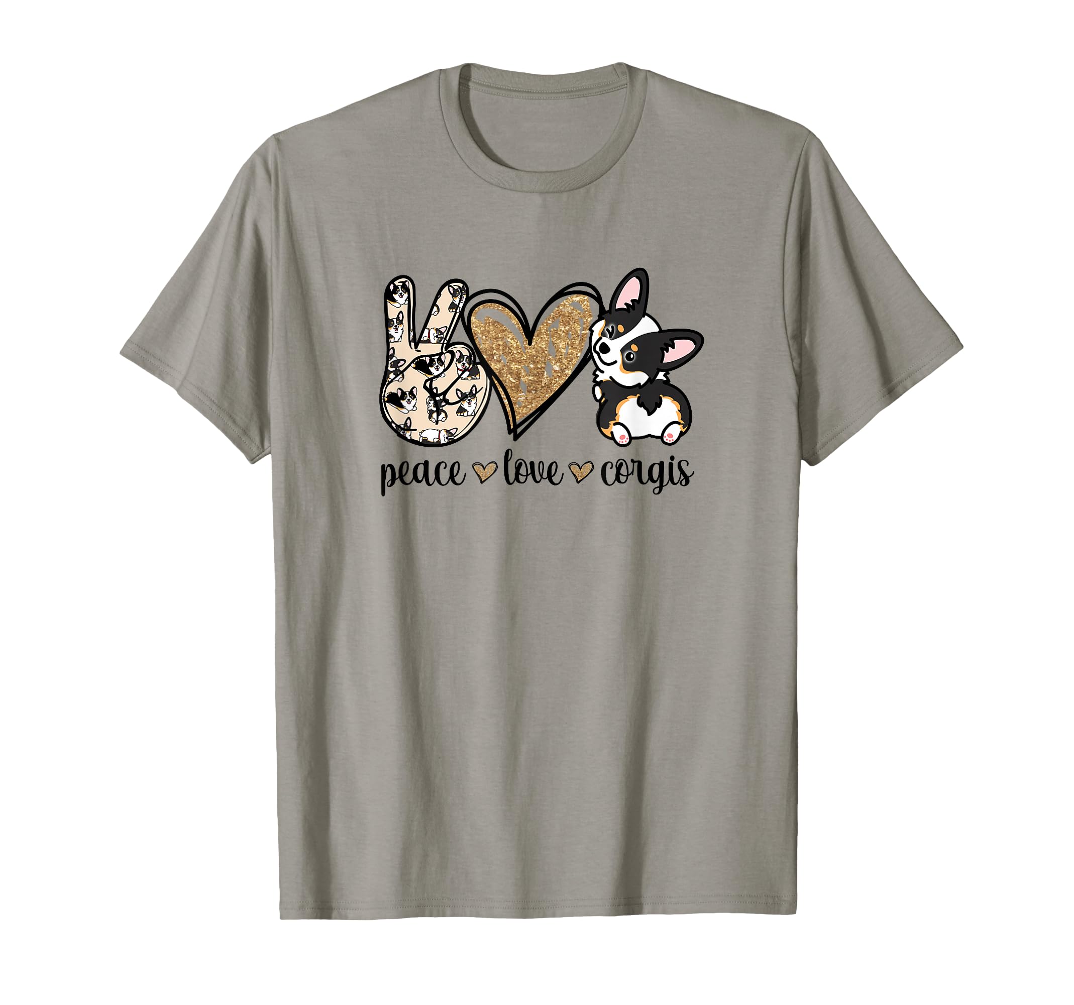 Womens Funny Peace Love Black Tricolor T-Shirt - Unique Graphic Men Women - T-Shirt, Sweatshirt, Hoodie